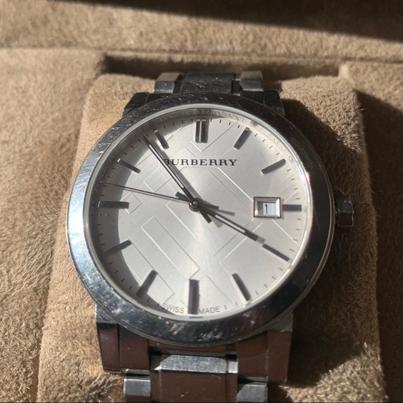Burberry Silver Check Watch 38mm - Picture 3 of 11